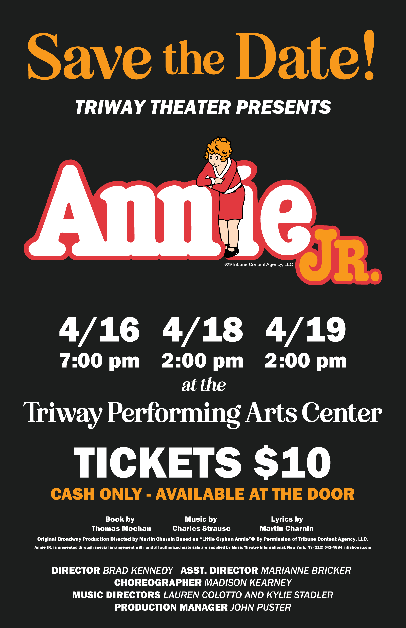 Annie Junior Informational Poster